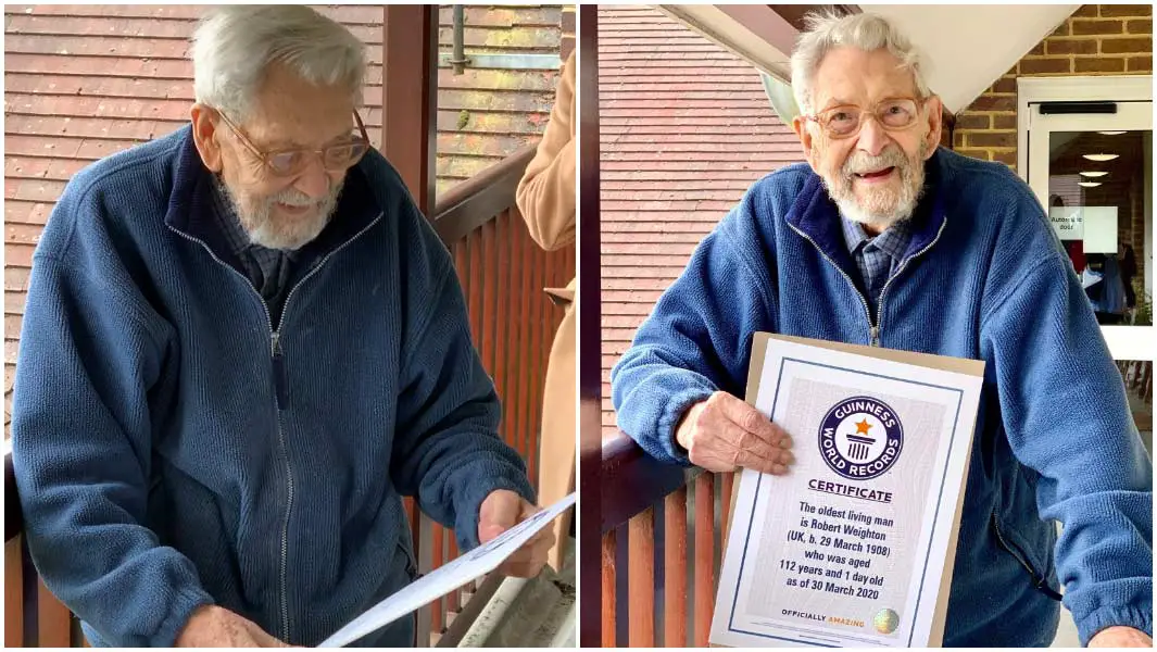 World's oldest man Bob Weighton dies aged 112 | Guinness World Records