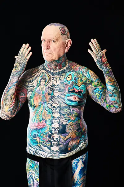 chuck helmke most tattooed senior man