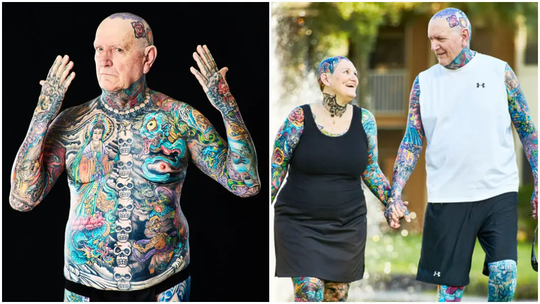 World's most tattooed senior man Chuck Helmke dies at age 81