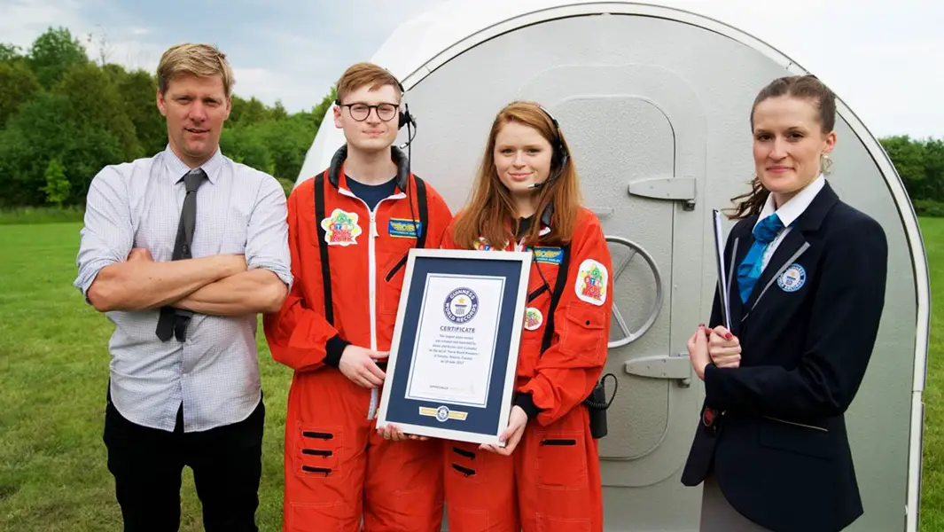 Inventor Colin Furze helps aspiring astronaut siblings build a record-breaking rocket