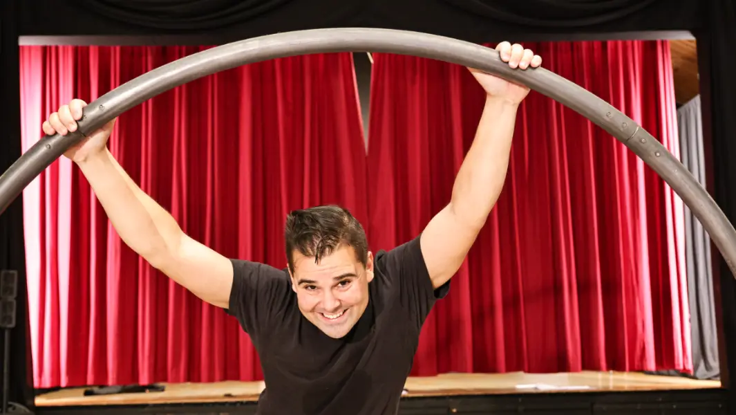 Cyr wheel acrobat spins his way into the record books