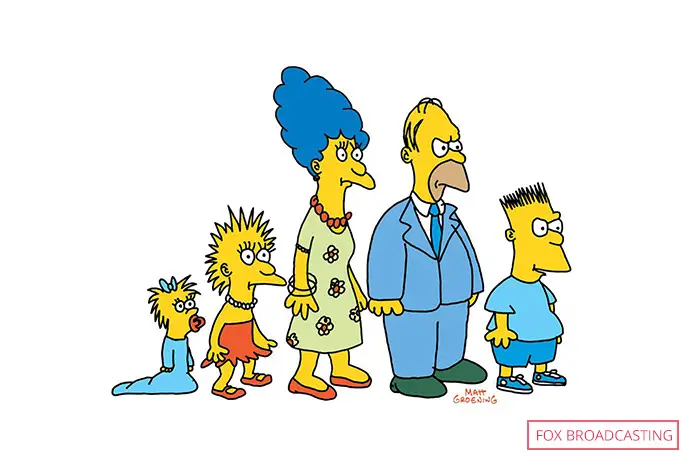 An early iteration of the Simpsons family...