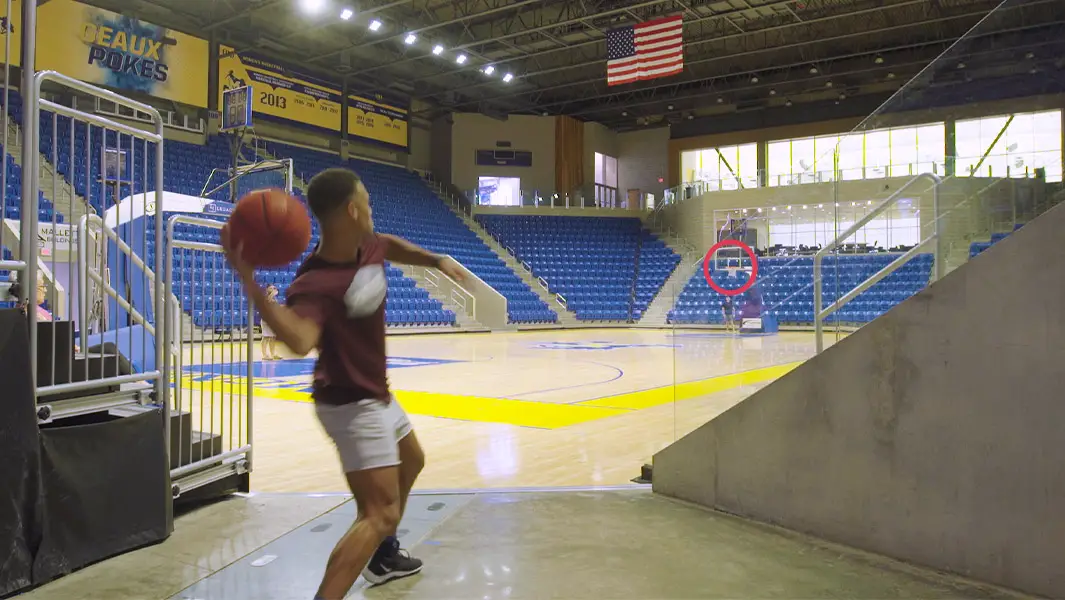 Longest basketball shot ever thrown from staggering 113 ft 