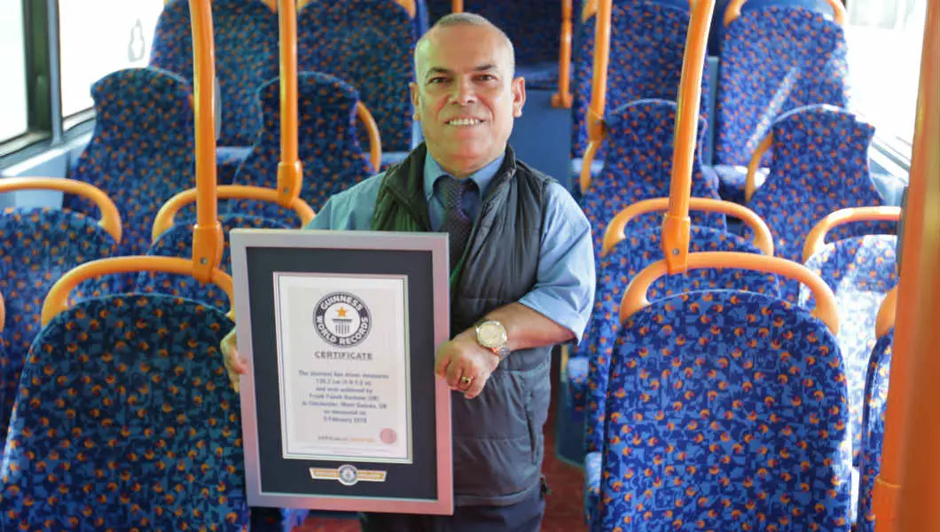 Video: Shortest bus driver's aim to inspire others to 'not give up' after achieving record