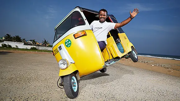 Record Holder Profile Video: Watch Jagathish M achieve the furthest side-wheelie on an auto rickshaw