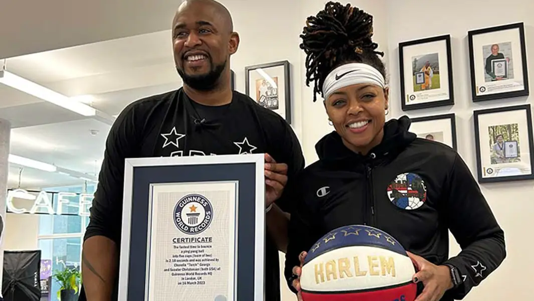 Harlem Globetrotters break first non-basketball record at GWR HQ