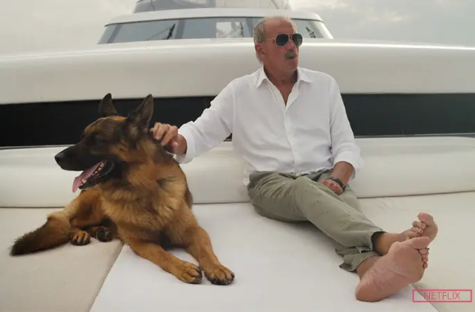 Gunther on his yacht with Maurizio Mian