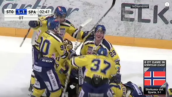 Norwegian ice hockey teams play out world's longest professional match 