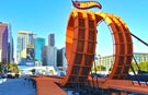 Loop the loop record set on incredible life-sized Hot Wheels track at X Games 