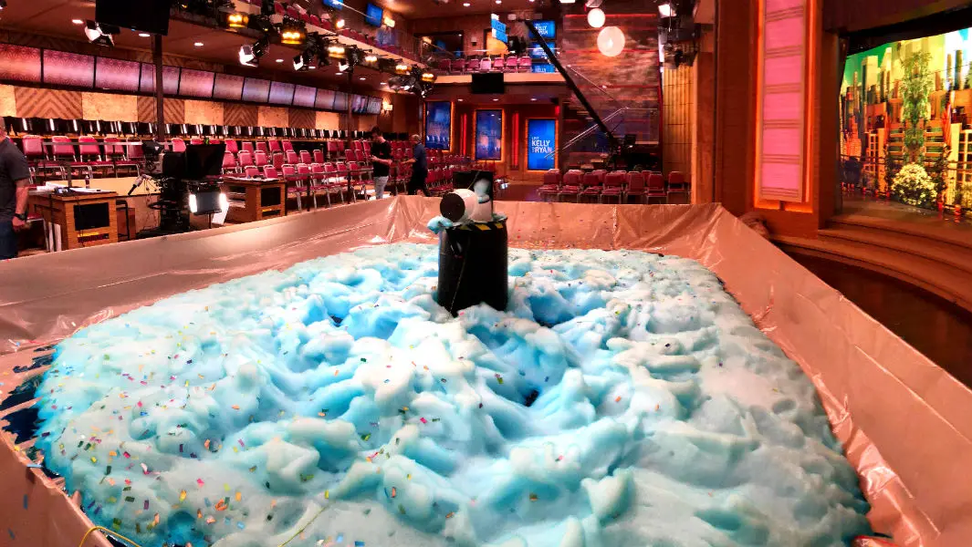 Live with Kelly and Ryan set new largest elephant’s toothpaste record, covering their studio in foam
