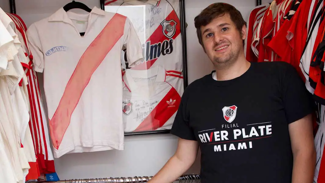River Plate superfan earns record for largest collection of football shirts with more than 400