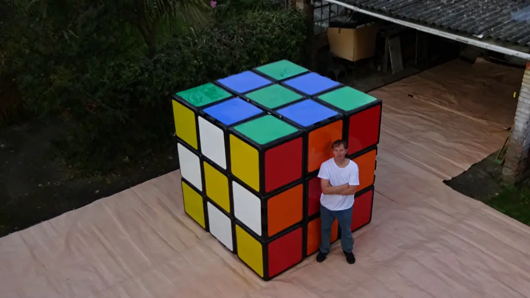 British puzzle maker creates world's largest Rubik's Cube