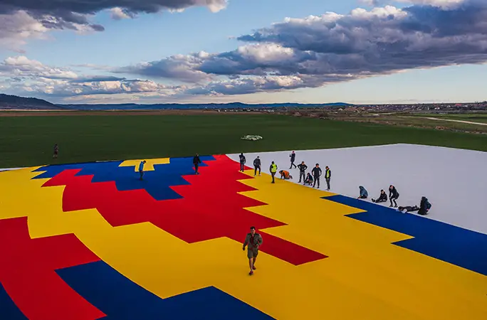World's largest T-shirt made entirely of recycled materials is big as a ...