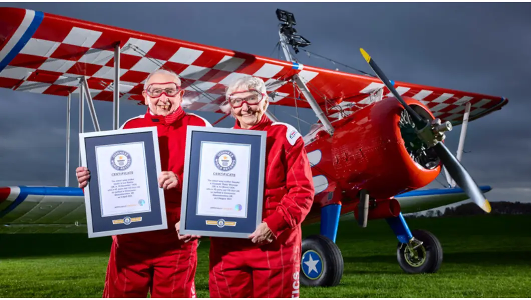 How these soaring seniors became record-breaking wing walkers in their 90s