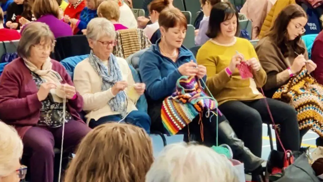 Almost 1,000 crochet fans get crafty together to smash through record