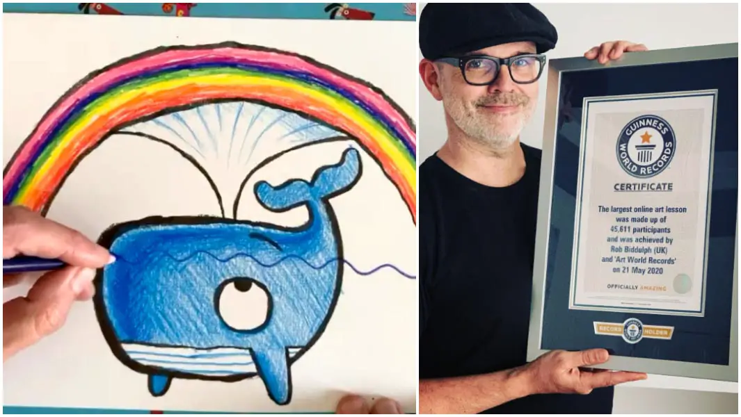 Children’s illustrator Rob Biddulph leads recordbreaking