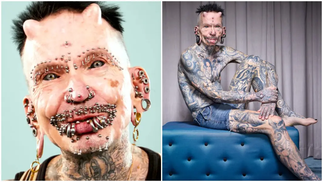 I did it for me": Meet the man with 516 body modifications