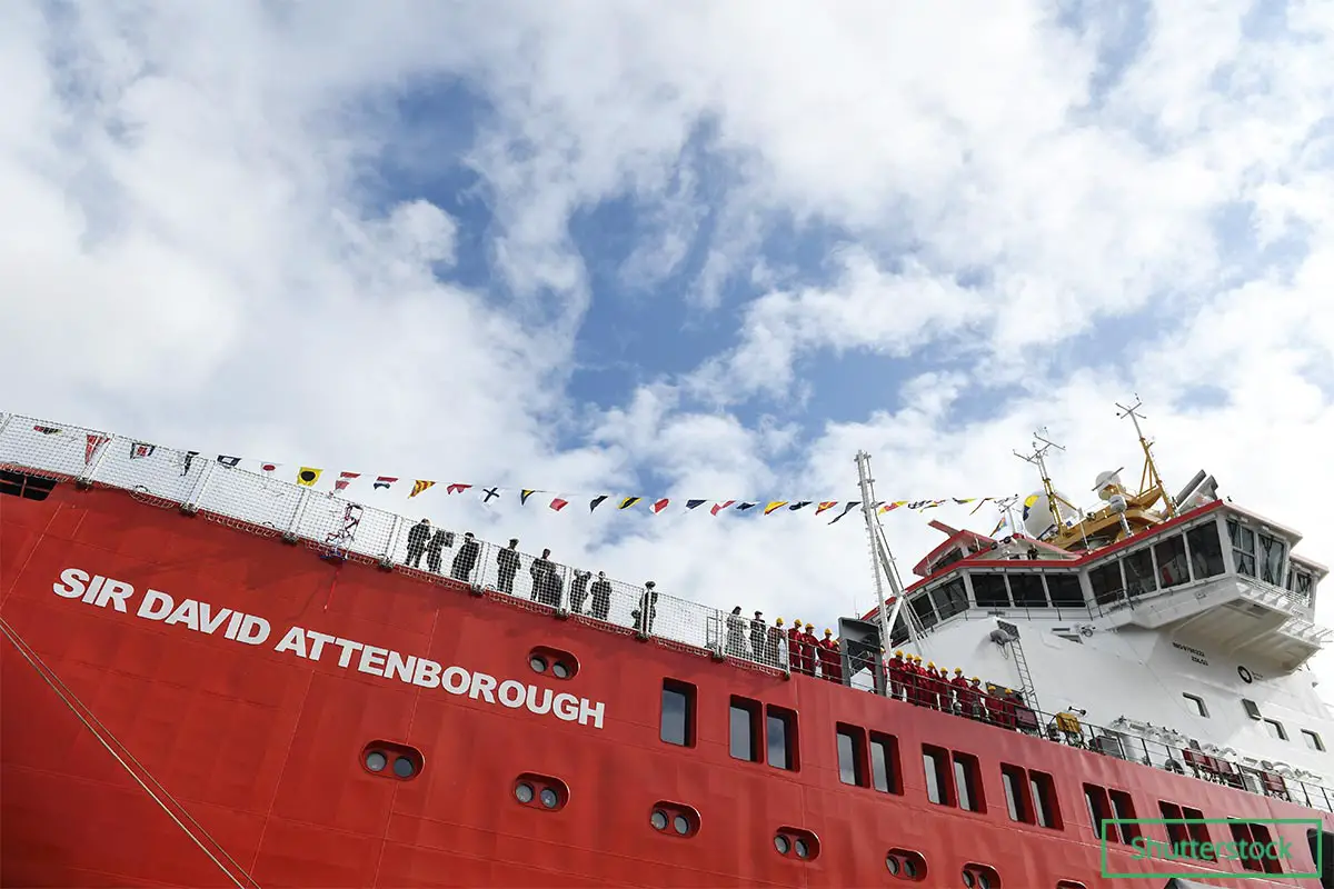 Named in the naturalist's honour, rather than the public-voted Boaty McBoatface, the RRS Sir David Attenborough launched in 2018 and is due to start polar operations in 2021