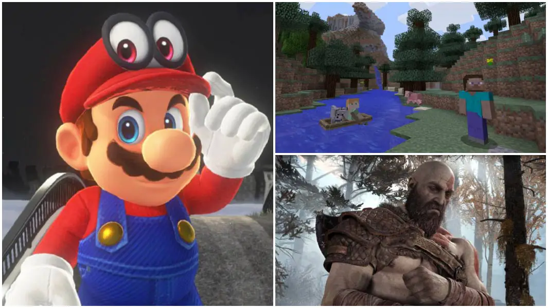 Break records by speedrunning Super Mario Odyssey, Minecraft and God of War
