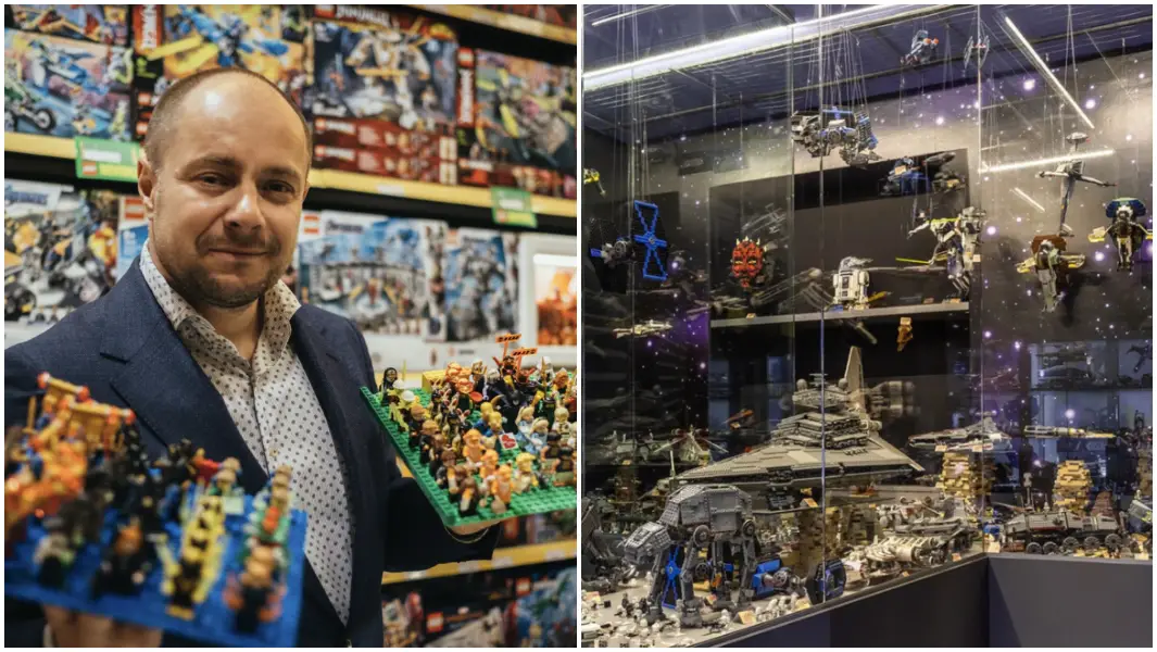Man with record-breaking LEGO collection turns passion into profitable  business