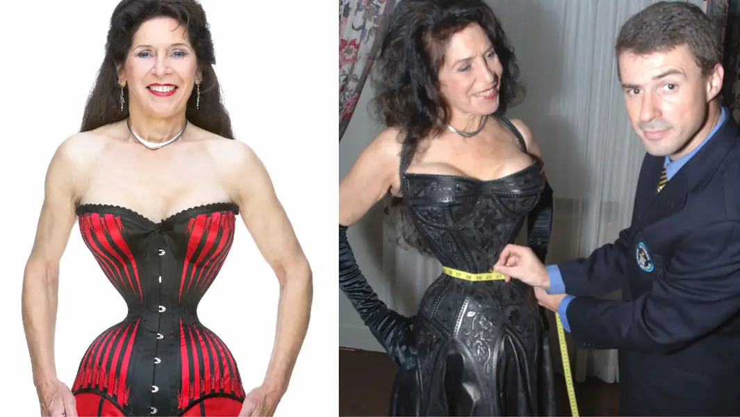 How woman with world's smallest waist made herself thinner using corsets