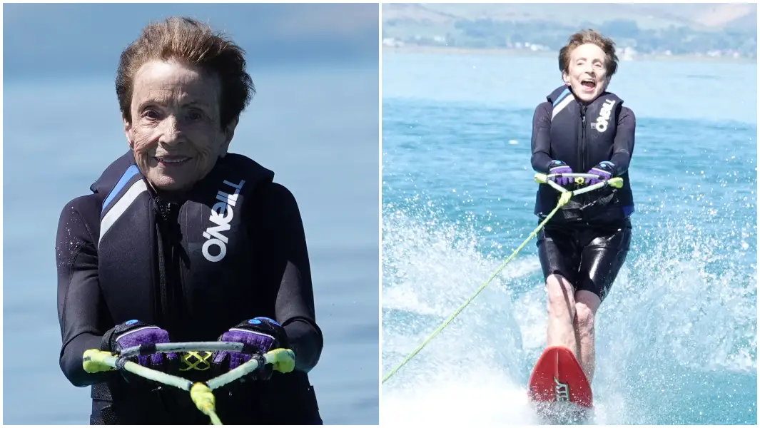 World's oldest waterskier still making waves at age 92 | Guinness World  Records