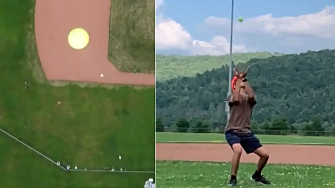 USA teen catches tennis ball from record-breaking height of 143 metres