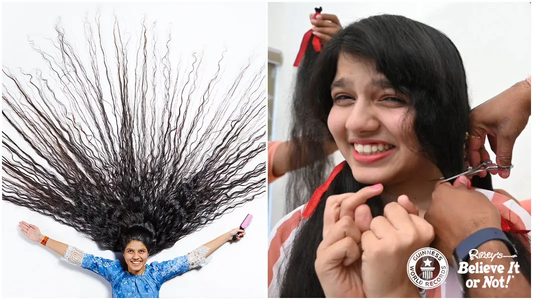 Teen with world's longest hair cuts it off after 12 years of growing it | Guinness  World Records
