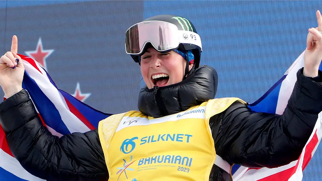 Sporting prodigy Mia Brookes makes history as youngest ever snowboarding champ