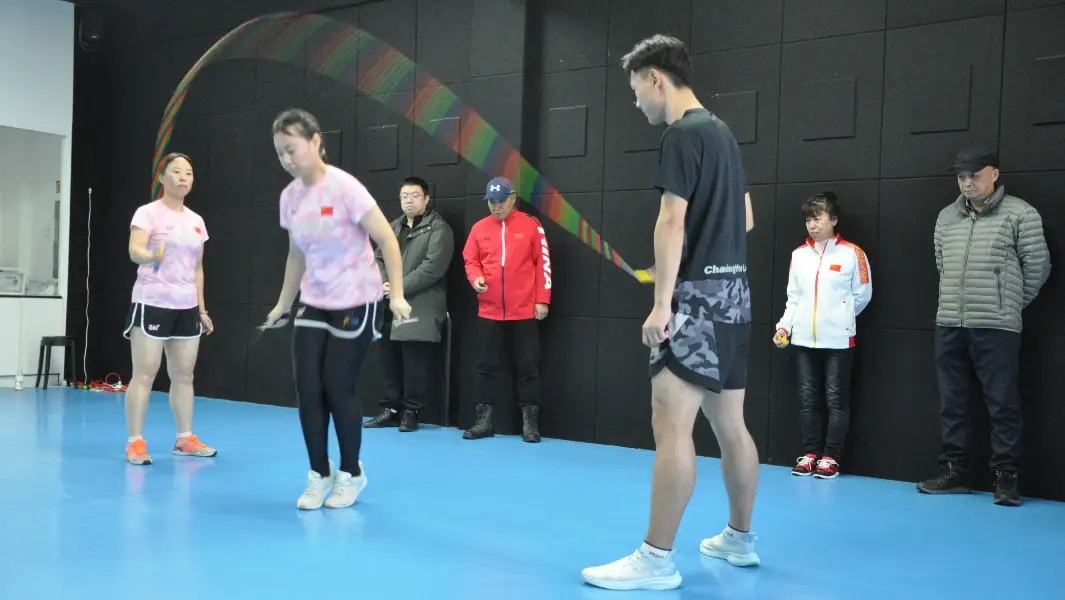 Harmony in motion: Chinese jump rope trio master synchronized double-rope jumps