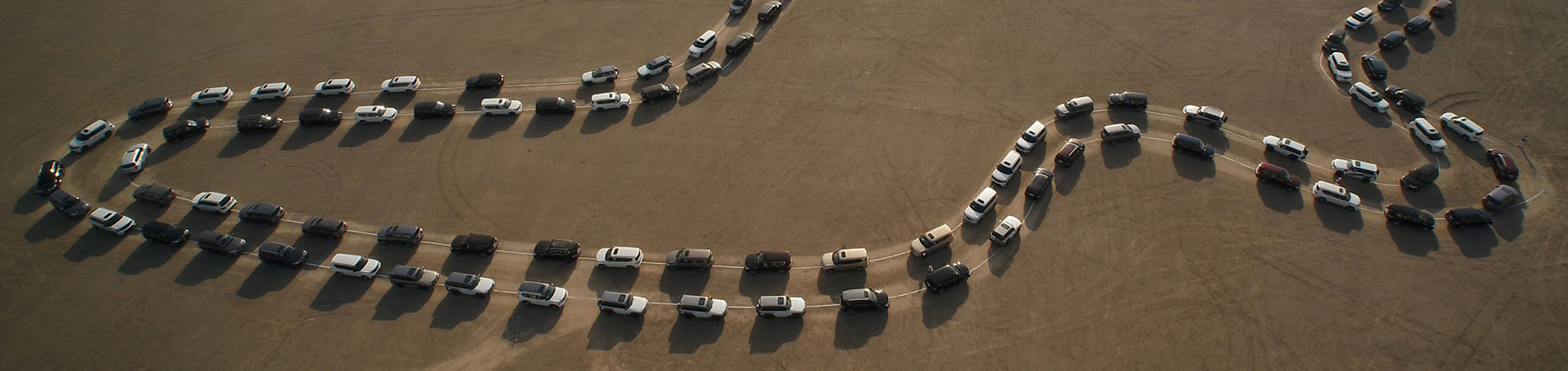 convoy of nissan cars