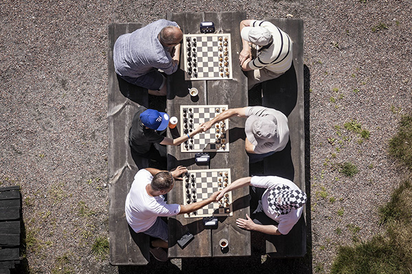Record broken ice with blue background