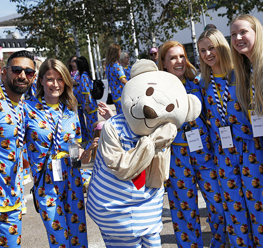 Ikea mass part record holders with teddy bear