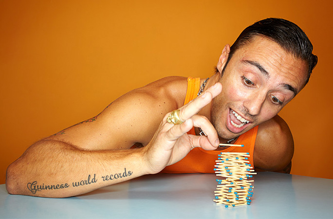 Silvio sabba with orange background