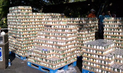 Largest can pyramid built in Kansas City | Guinness World Records