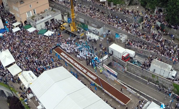 Largest Tiramisu Guinness World Records Aerial