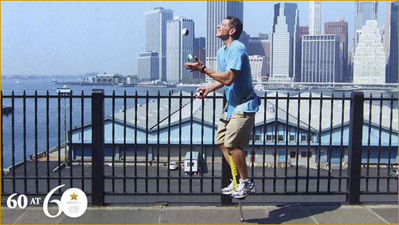 2007: Fastest Mile on a Pogo Stick While Juggling Three Balls