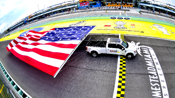 Largest banner flown by a vehicle Ford 1