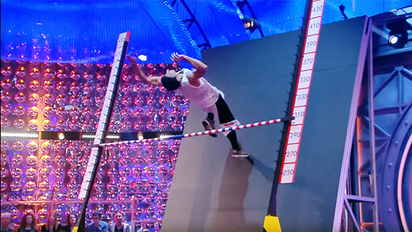 Highest wall assisted backflip header