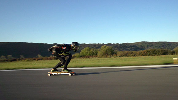 Fastest speed on an electric skateboard header