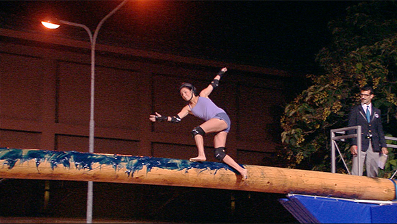 Fastest time to cross a greased pole header