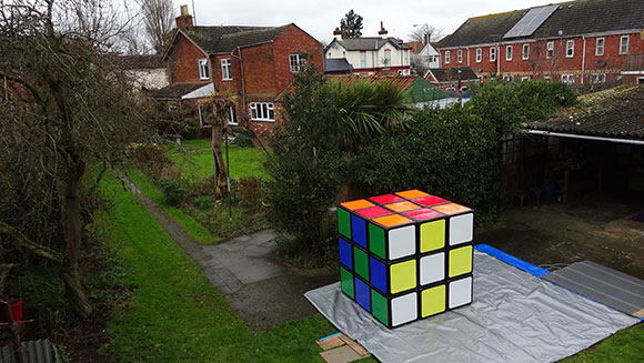 Video: Watch maker of world’s largest Rubik’s cube attempt to solve it ...