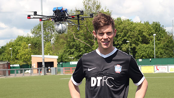 Highest soccer ball dropped and controlled John Farnworth header