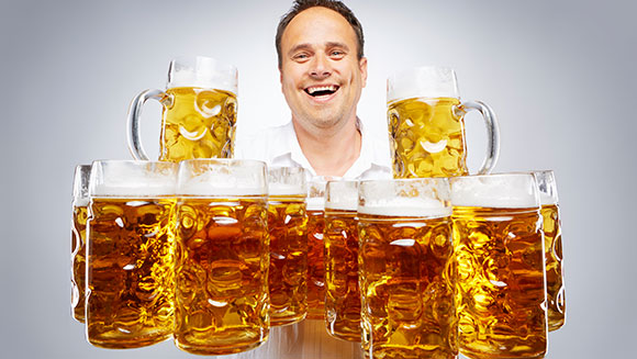 Most beer steins carried over 40 m male header