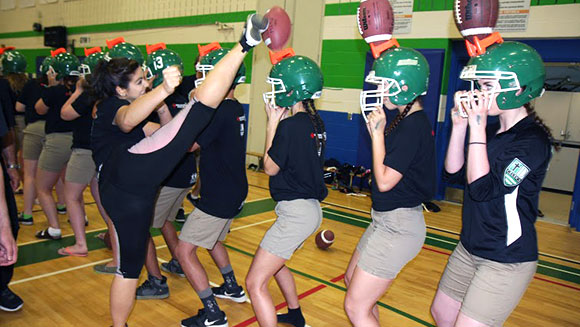 Most items kicked off people's heads in one minute header