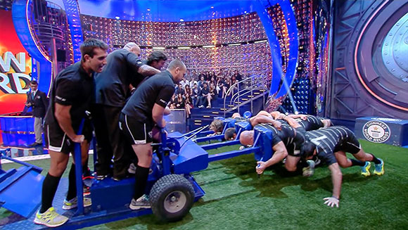 Fastest 10 m pushing a rugby scrum machine header