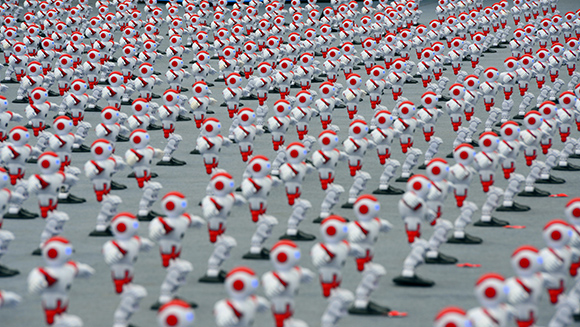 Most robots dancing simultaneously Ever Win Company China