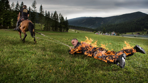 Longest distance pulled by a horse full body burn header