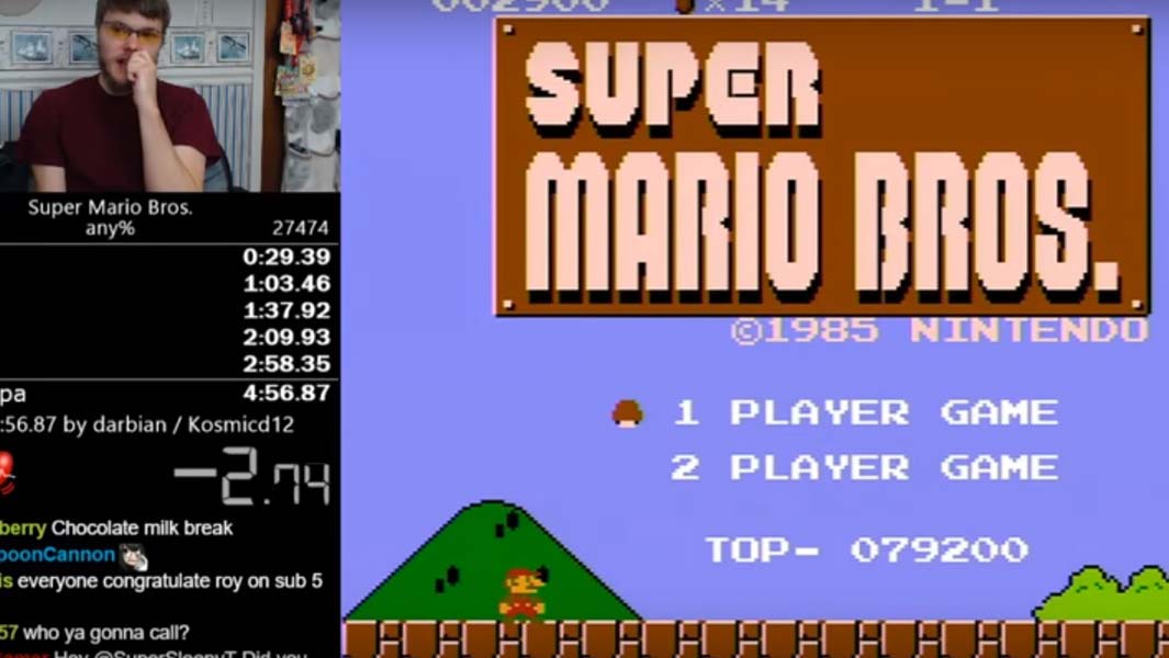 Fastest completion of Super Mario Bros
