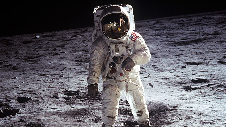 First men on the Moon header